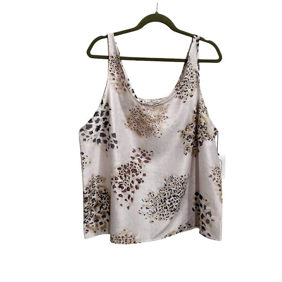 NEW Courtney Washington Women’s Linen Blend Leopard Print Tank Top 2X - Picture 8 of 8